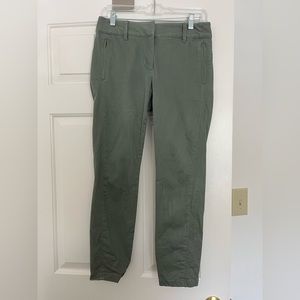 Loft Outlet Green Modern Skinny Ankle Pants Trousers Size 6P